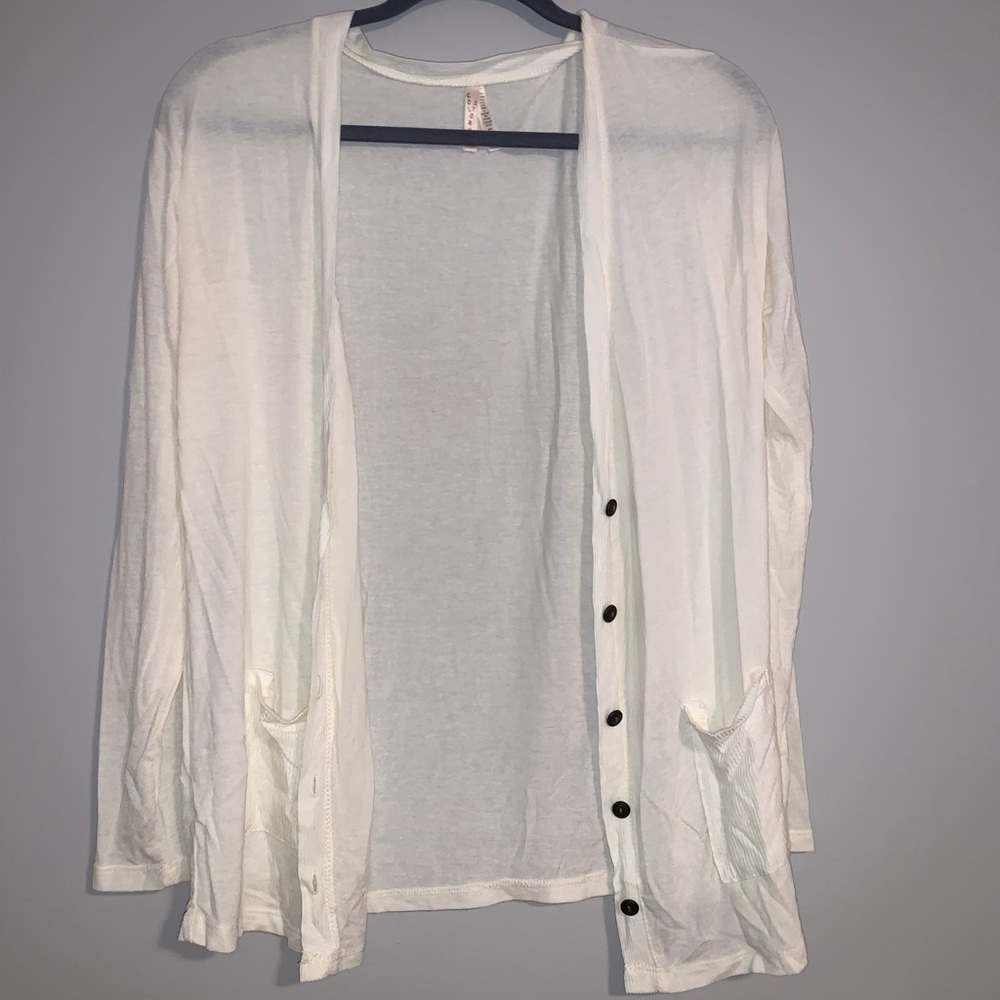 Cream cardigan